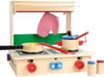 Wooden Play Kitchen in a Case "Professional" Toy