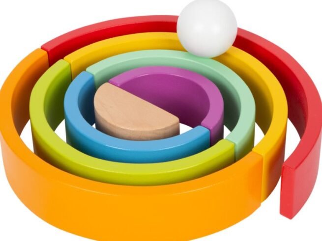 Wooden Building Blocks Large Rainbow