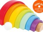 Wooden Building Blocks Large Rainbow