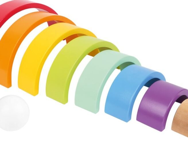 Wooden Building Blocks Large Rainbow