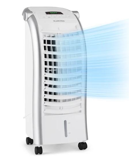 Twisted riffel skillevæg Klarstein Maxfresh Ocean 4-in-1 Air Cooler, Fan ,Humidifier - Online Shop  4-in-1 efficiency: fan, air cooler, humidifier & night mode Low noise:  quiet operation with 51 dB Targeted refreshment: pleasant cooling directed