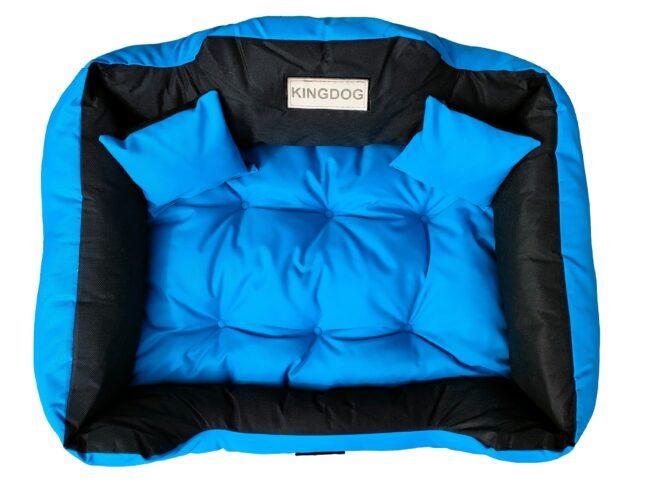 Dog Bed Playpen KINGDOG 145x115 cm Personalized Waterproof Blue