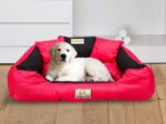 Dog Bed Playpen KINGDOG 145x115 cm Personalized Waterproof Red