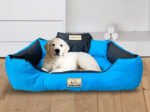 Dog Bed Playpen KINGDOG 145x115 cm Personalized Waterproof Blue