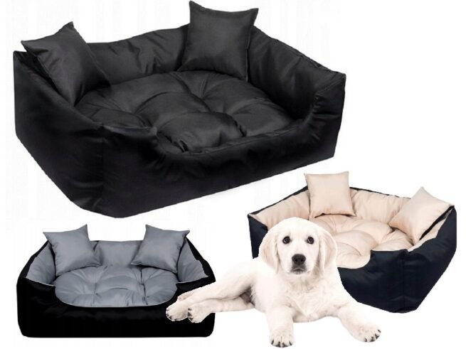 ECCO Dog Bed Playpen 100x75 cm Waterproof Black