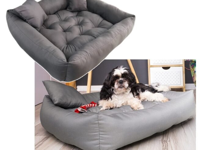 PONTON Dog Bed 75x65 cm Grey