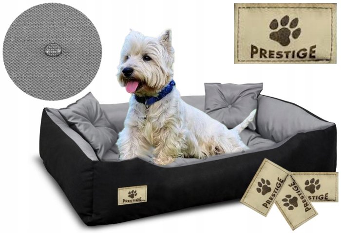 Dog Bed Playpen PRESTIGE 100x75 cm Waterproof Grey