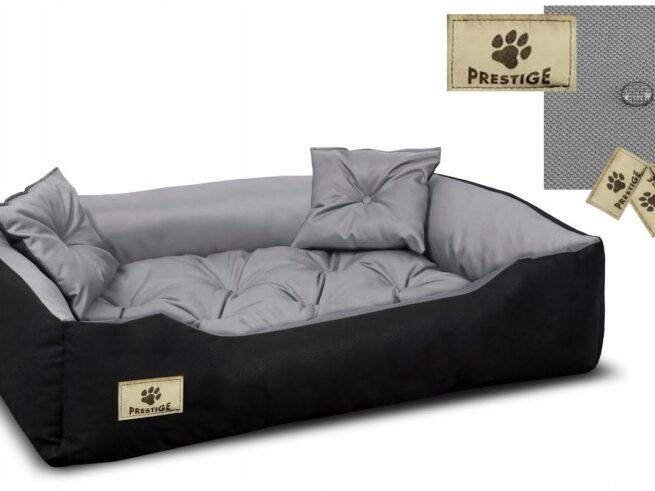 Dog Bed Playpen PRESTIGE 100x75 cm Waterproof Grey