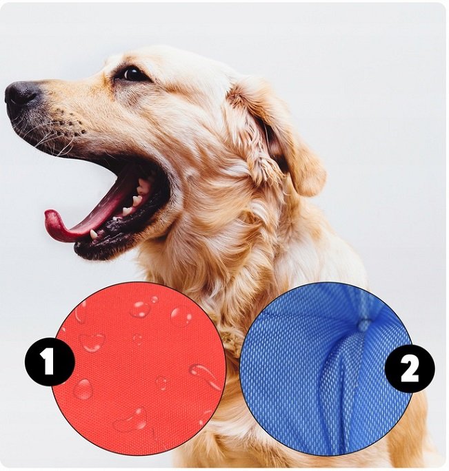 Dog Bed Playpen KINGDOG 130x105 cm Personalized Waterproof Red