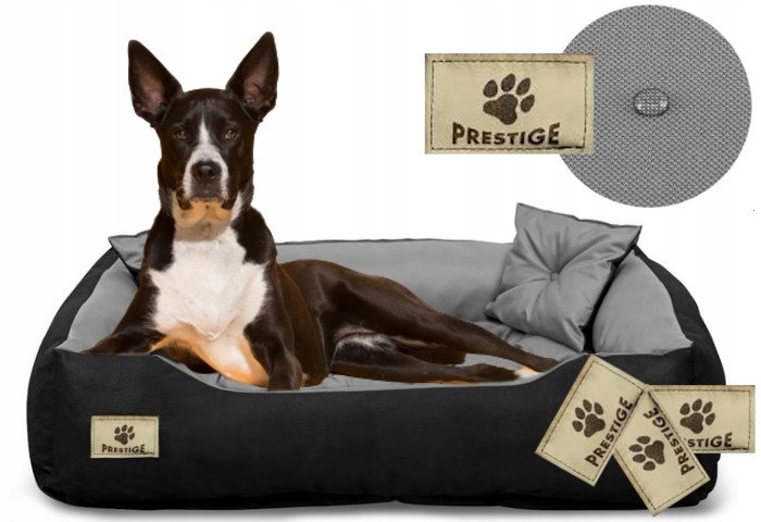 Dog Bed Playpen PRESTIGE 115x95 cm Waterproof Grey