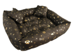 Dog Bed PONTON 115x95 cm Waterproof Antislip Gold Bones