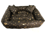 Dog Bed PONTON 115x95 cm Waterproof Antislip Gold Bones