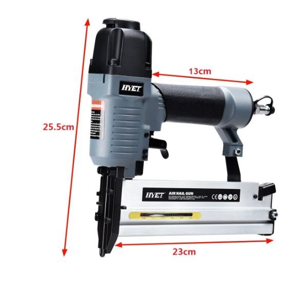 Pneumatic Air Nailer/Stapler 2 in 1 For 10-50mm