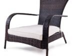 Rattan Armchair Garden Chair Imitation Woven Rattan 79 x 79 x 82 CM