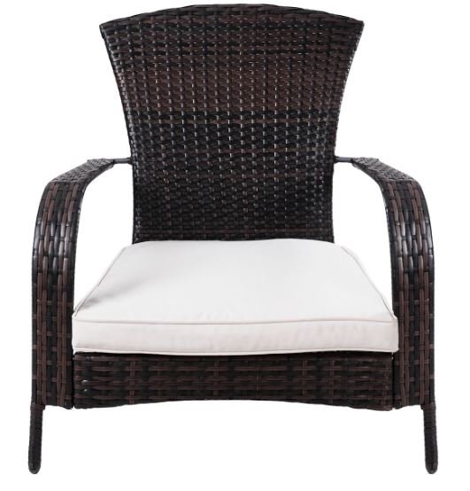 Rattan Armchair Garden Chair Imitation Woven Rattan 79 x 79 x 82 CM