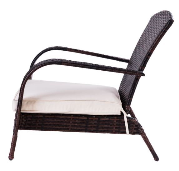 Rattan Armchair Garden Chair Imitation Woven Rattan 79 x 79 x 82 CM