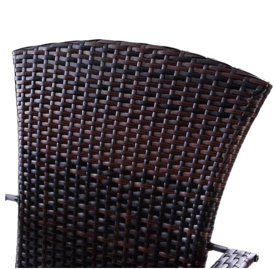 Rattan Armchair Garden Chair Imitation Woven Rattan 79 x 79 x 82 CM