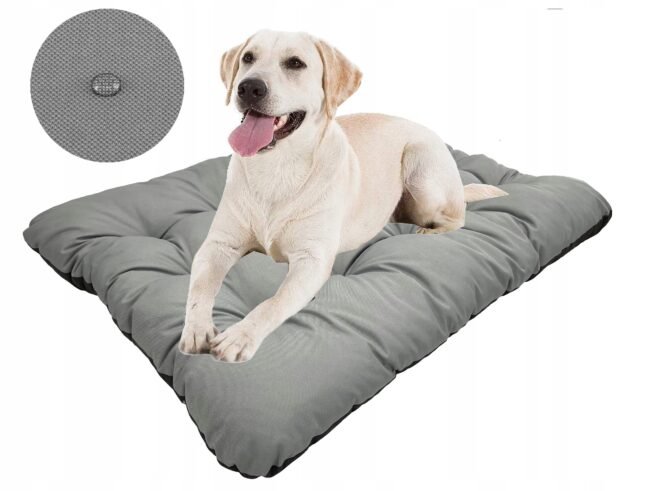 Dog Bed Cushion PRESTIGE 100x70 cm Waterproof Grey