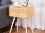 Scandinavian Style Wood Bedside Table