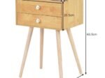 Scandinavian Style Wood Bedside Table