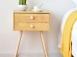 Scandinavian Style Wood Bedside Table