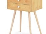 Scandinavian Style Wood Bedside Table