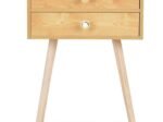 Scandinavian Style Wood Bedside Table