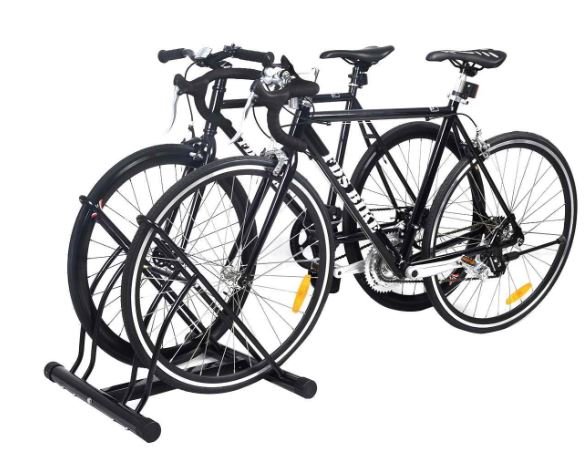 2 Bike Stand Rack Freestanding Storage
