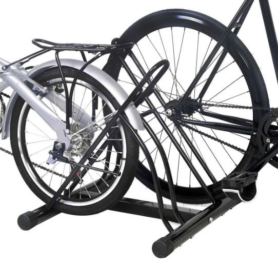 2 Bike Stand Rack Freestanding Storage