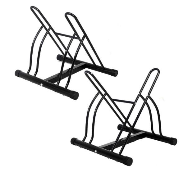 2 Bike Stand Rack Freestanding Storage