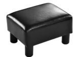 Cube Footrest Stool Pouf PU Seat Footstool