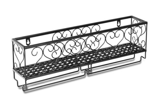 Wine Bottle Rack Iron Wall Mounted