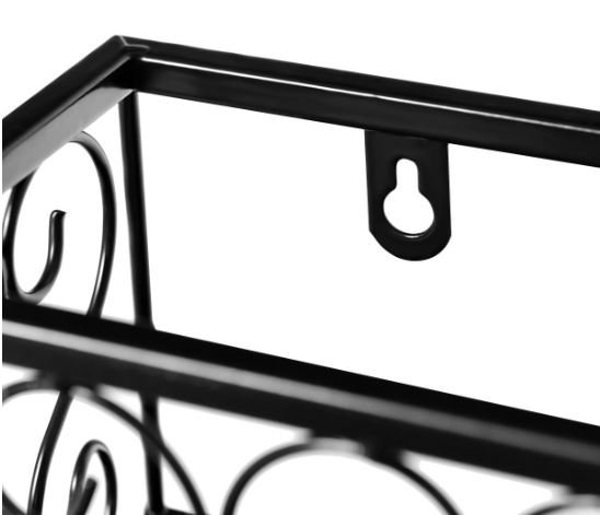 Wine Bottle Rack Iron Wall Mounted