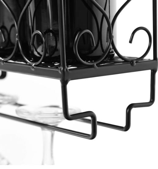 Wine Bottle Rack Iron Wall Mounted