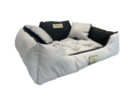 Dog bed playpen KINGDOG 130x105 cm Personalized Waterproof Light gray