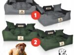 Dog Bed Playpen KINGDOG 130x105 cm Personalized Waterproof Dark Gray