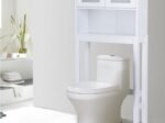 2-Door Toilet Bathroom Cabinet Shelf