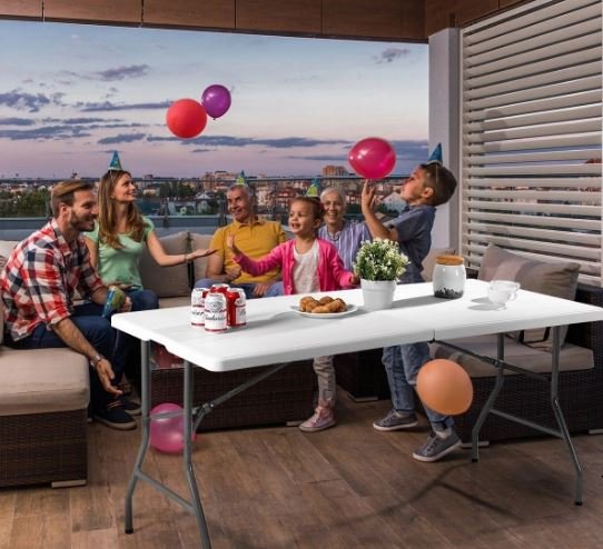 Foldable Camping Table Buffet Portable 150cm