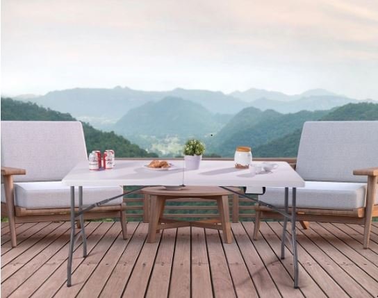 Foldable Camping Table Buffet Portable 150cm