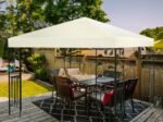 Gazebo Canopy 3m x 3m Sunshade Cloth Beige Color