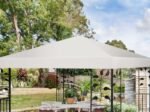 Gazebo Canopy 3m x 3m Sunshade Cloth Beige Color