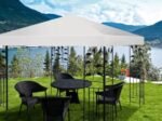 Gazebo Canopy 3m x 3m Sunshade Cloth Beige Color