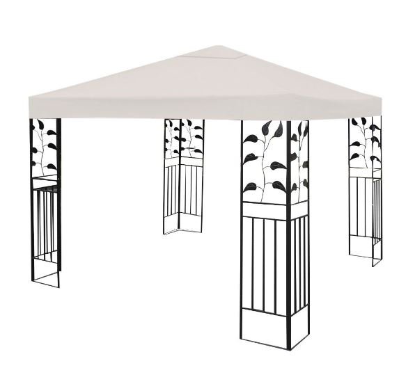 Gazebo Canopy 3m x 3m Sunshade Cloth Beige Color