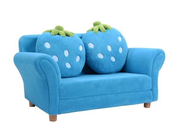 Comfortable Children's Sofa with 2 Strawberry Cushions