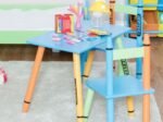 Multicolored Children Table +2 Chairs Set