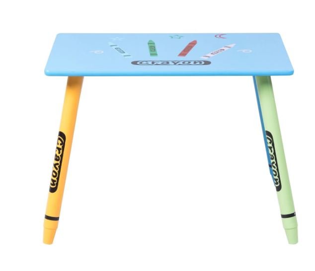 Multicolored Children Table +2 Chairs Set