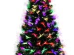 Artificial Christmas Tree 210 cm with Multicolored LED Lights