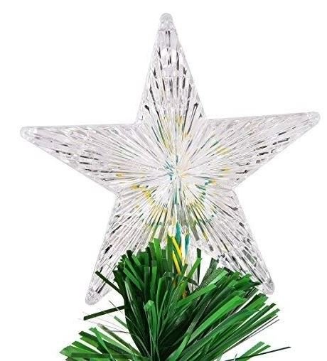 Artificial Christmas Tree 210 cm with Multicolored LED Lights