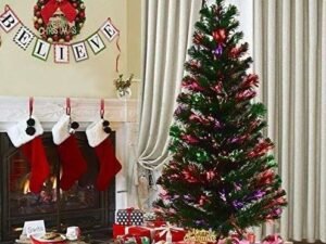 Artificial Christmas Tree 150 cm with LED Lights