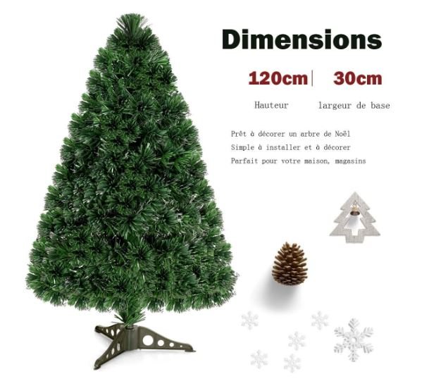 Artificial Christmas Tree 120 cm with LED Lights